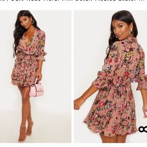 NEW! PrettyLittleThing Pleated Skater Dress